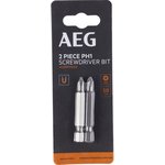 Биты 2 шт, РН1, 50 мм AEG ASDPH1502 4932479524