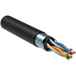 Каб. в. п. F/UTP кат. 5E 4x2х24AWG solid LSZH 305м чер. | LC3-C5E04-329 | ITK