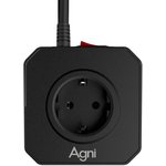 Сетевой фильтр AGNI 5р/3м,черный(TP- VE4U5E-3m-black)