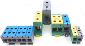 UTJ5-16 GY, Клемма силовая вводная 1x4-16мм2 63А 800В серая