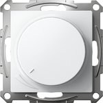 ATN000123, ATLASDESIGN DIMMER turn-push, LED, RC, 400W, mech., WHITE