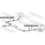 0199PCGRJ120RH, Трос ручного тормоза Toyota Land Cruiser Prado 120 02- правый \ ...