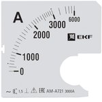 EKF PROxima Шкала сменная для A721 3000/5А-1,5.