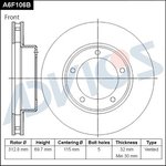 A6F106B, Диск тормозной пер. ADVICS
