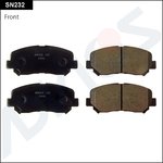 SN232, Дисковые тормозные колодки ADVICS передние