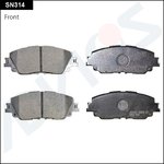 SN314, Дисковые тормозные колодки ADVICS передние