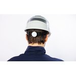 DIAM5UPBCFLBS, Защитная каска BASEBALL DIAMOND V UP из ABS белая с храповым ...