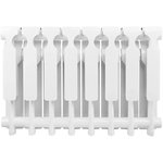 P0000012828, Aluminum sectional radiator PRO 350/80/8 side connection 952W