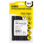 XBT Black 3.0, Heat Shrink Tube Set, 100 mm, 3.0/1.5