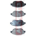 AKD-0187, Колодки тормозные дисковые передние, CITROEN C4 2004-  XSARA 00-  ...