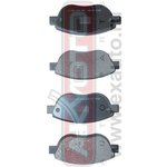 AKD-0187, Колодки тормозные дисковые передние, CITROEN C4 2004-  XSARA 00-  ...