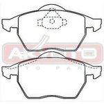 AKD-0188, Колодки торм.пер./без дат. (WVA 20676 19,5 mm), AUDI A4, A4 Cabrio ...