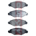 AKD-0201, Колодки тормозные дисковые передние, PEUGEOT 206 09,1998-