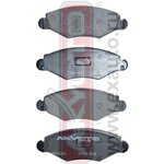 AKD-0201, Колодки тормозные дисковые передние, PEUGEOT 206 09,1998-