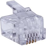 Коннекторы SUPRLAN 6P4C /RJ-11/ /100 pcs/ 10-0227