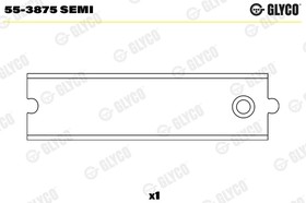 Photo 1/2 553875SEMI, Connecting rod sleeve for internal combustion engine