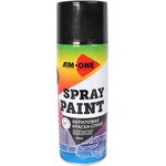 SP-MB4, Краска черная матовая аэрозоль 450мл акриловая Spray Paint Black Matt AIM-ONE