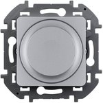 673792, Rotary-push light regulator 300W aluminum INSPIRIA
