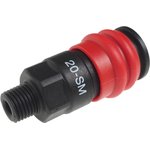 Соединитель быстросъемный композитный 1/4 внешн. резьба (европейский стандарт ...