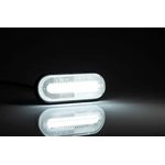FT-070 B LED, Фонарь габаритный LED 12-36В, белый со светоотражателем и проводом., Universal