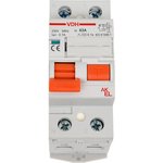 400658 AKEL УЗО-VDH-2P- 63A-100mA-ТипAC Устройство защитного отключения ...