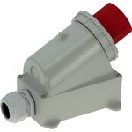 00-00032411, Вилка настенная 63A/400V/3P+N+E/IP67