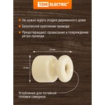 SQ2802-0015, Ceramic insulator for retro wire "ECO" pine ...