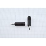 Adapter plug 3.5 mono-socket 6.3 mono, contacts 2C[Ni], plastic