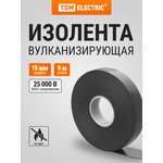 SQ0526-0602, Изолента вулканизирующая 19 мм 9 метров (до 25 кВ) TDM Electric