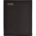 Бизнес-тетрадь А5 160л ATTACHE, на кольцах,черный, обложка ПВХ