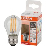 4058075684751, Лампа светодиодная филаментная LED Star Шарообразная 6Вт (замена ...