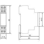 DRC-C05-1-240, Current monitoring relay, 0.05-0.5A, 1CO contact configuration ...