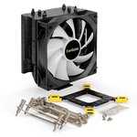 EX301155RUS, Кулер ExeGate Dark Magic EXX400V3-PWM.RGB (Al+Cu, черное покрытие ...