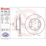 09.7226.11, Диск тормозной UV Coated | перед |