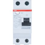 Выключатель дифференциального тока ABB УЗО 2п 40А 30мА FH202 2CSF202004R1400