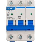 Circuit breaker CHINT NXB-63, 3P, 6A, 6KA ...