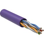 LC1-C604-126, Витая пара U/UTP кат 6 4х2х23AWG solid LSZH 305м фиол