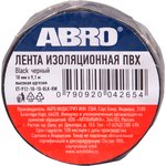 ET-912-18-10-BLK-RW, Изолента ПВХ черная 18 мм X 9,1 м ABRO, шт
