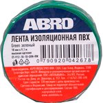ET-912-18-10-GRN-RW, Изолента ПВХ зеленая 18 мм X 9,1 м ABRO, шт