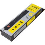 XSF-10-6ES-1.5(b), Удлинитель сетевой с фильтром, 6 розеток, 1.5 м, черный