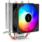 EX299659RUS, Кулер ExeGate Wizard EXX200-PWM.RGB (Al+Cu, 2 тепл.трубки ...