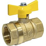 Кран газ шаровой 3/4'' вн/вн бабочка 11б27п Стандарт 230 ГАЛЛОП/ PN40