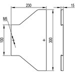 38087KHDZ, Cover for adapter RRC symmetrical 300/100, hot-dip galvanized ...
