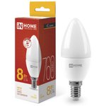 4690612020426, Лампа светодиодная LED-СВЕЧА-VC 8Вт 230В Е14 3000К 760Лм IN HOME