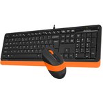 A4Tech F1010 ORANGE, Клавиатура + мышь A4Tech Fstyler F1010 ...