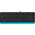 A4Tech F1010 BLUE, Клавиатура + мышь A4Tech Fstyler F1010 клав:черный/синий ...