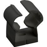 CTA00D-FL-014-K02, Clip with lock for smooth pipes d=14-18mm black (40pcs/pack) IEK