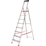 Stepladder, anodized sidewalls, 8 steps, PROFI AAA-06