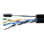 DR-140201, Кабель кат.5е, 4 пары U/UTP, жила 0,51 (+/- 0,01), PE, черный ...