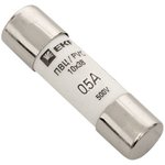 PVC 10x38, 0.5A, 500V, gG, Cylindrical fuse box